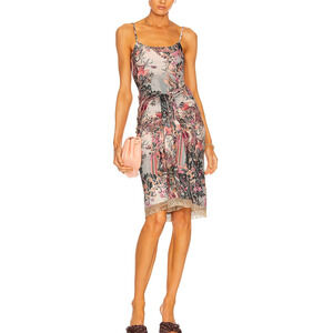 Patbo Lycra 'Fringe' Pink Dress Size S